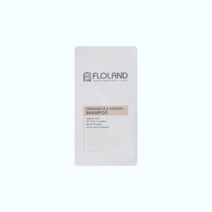 Фото Пробник кератинового шампуню для волосся FLOLAND Premium Silk Keratin Shampoo - 1 шт.