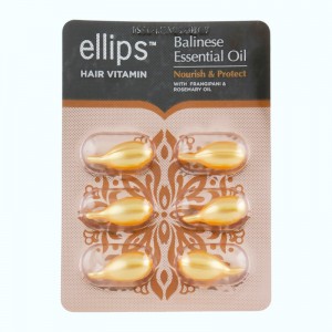 Вітаміни для волосся Живлення та пом'якшення Балі з маслом плюмерії та розмарину, ELLIPS - 6x1мл