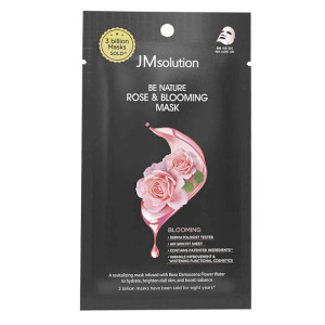 Придбати оптом Тканинна маска зволожуюча з екстрактом троянди Be Nature Rose & Blooming Mask, JMSOLUTION - 1 шт