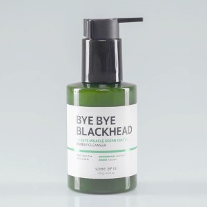 Придбати оптом Пінка-маска для вмивання від чорних крапок SOME BY MI BYE BYE BLACKHEAD 30 DAYS MIRACLE GREEN TEA TOX BUBBLE CLEANSER - 120 мл
