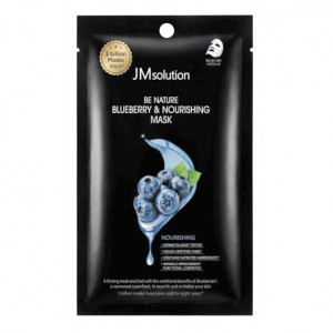 купити Живильна тканинна маска з екстрактом чорниці Be Nature Blueberry & Nourishing Mask, JMSOLUTION - 1 шт.