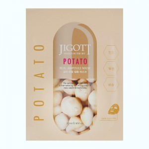 Придбати оптом Тканинна маска для обличчя КАРТОПЛЯ POTATO Real Ampoule Mask, JIGOTT - 27 мл