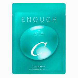 Придбати оптом Тканинна маска освітлююча з колагеном Collagen 3X Moisture Brightening Sheet Mask, ENOUGH - 1 шт