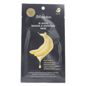 купити Тканинна відбілююча маска з екстрактом банана Be Nature Banana & Whitening Mask, JMSOLUTION - 1 шт