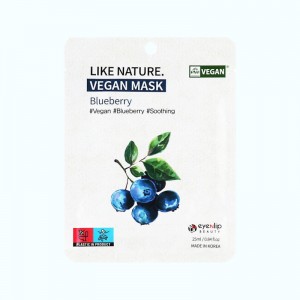 Придбати оптом Тканинна маска для обличчя з чорницею Eyenlip Like Nature Vegan Mask Pack Blueberry - 25 мл