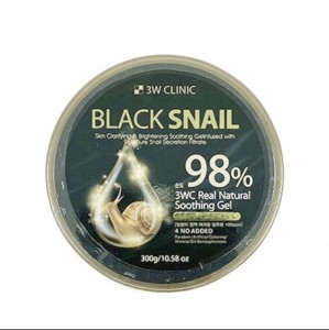 Придбати оптом Гель универсальний з муцином чорного равлика Jigott Natural Black Snail Moisture Soothing Gel 3 W Clinic - 300 мл