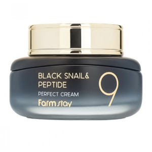 купити Крем для обличчя антивіковий з чорним равликом і пептидами Black Snail & Peptide 9 Perfect Cream, FarmStay - 55 мл