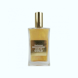 Олія суха для тіла мерцала парфумована Золото (скло), Top Beauty - 100 мл