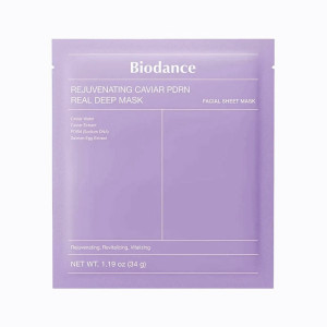 Придбати оптом Маска гідрогелева антивікова з PDRN і ікрою Rejuvenating Caviar PDRN Real Deep Mask, BIODANCE - 1 шт