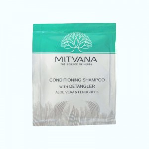 Придбати оптом ПРОБНИК Шампунь кондиціонюючий для неслухняного волосся Condtioning Shampoo Detangler with Aloe Vera & Fenugreek, MITVANA - 5 мл