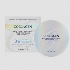 Пудра для обличчя з колагеном (зі змінним блоком) Enough Collagen 3 in 1 Two Way Cake - 13+13 г -13 тон
