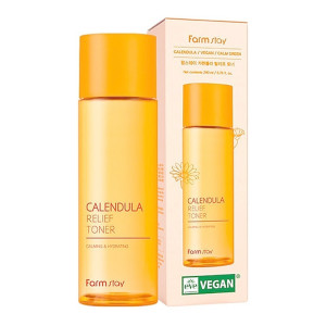 купити Тонер заспокійливий з екстрактом календули Calendula Relief Toner, FarmStay - 200 мл