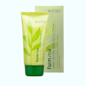 Придбати оптом Сонцезахисний зволожуючий крем Green Tea Seed Moisture Sun Cream SPF50 FarmStay - 70 мл