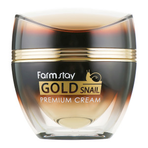 Придбати оптом Крем для обличчя з екстрактом золота і муцином равлика Gold Snail Premium Cream, FarmStay - 50 мл