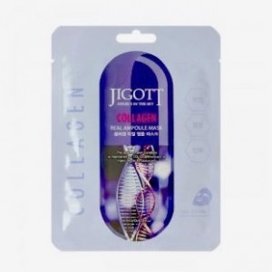 Тканинна маска для обличчя Колаген COLLAGEN Real Ampoule Mask, JIGOTT - 27 мл