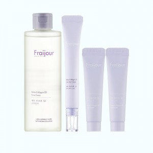 Набір Fraijour базовий Ліфтінг та Освітлення Retin-Collagen 3D Core toner 250 ml + Eye cream 15 ml + Cream 2*10 ml