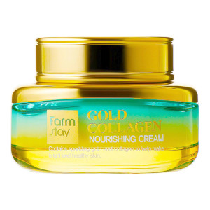 купити Крем для обличчя живильний з золотом та колагеном Gold Collagen Nourishing Cream, FarmStay - 55 мл
