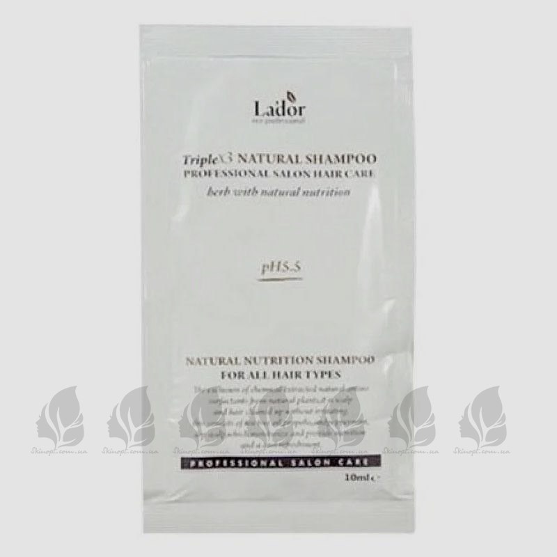 Придбати оптом Пробник органічного шампуню з рослинними екстрактами Triplex Natural Shampoo Lador